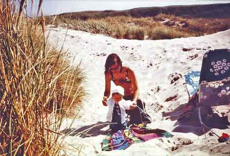 Danmark_Jylland_Grete_og_Geir_i_klittene