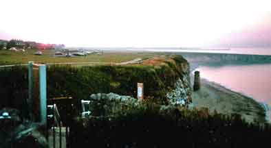 England_kystlinje_solnedgang