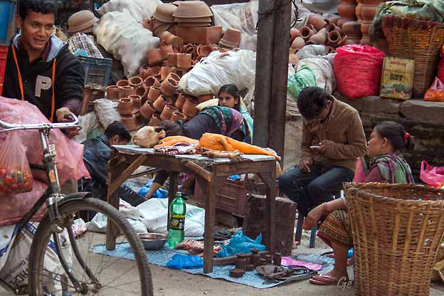Nepal_Kathmandu_slakter_og_pottemaker