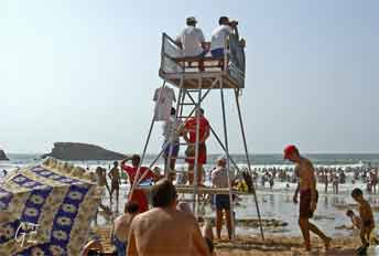 Frankrike_Biarritz_badevaktene