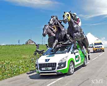 Alpehornorkester p� Col de
                      la Madelaine