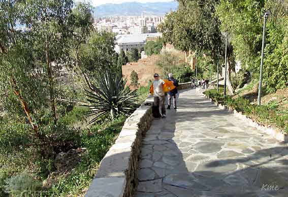 Spania_Malaga_veien_til_Gibralfaro